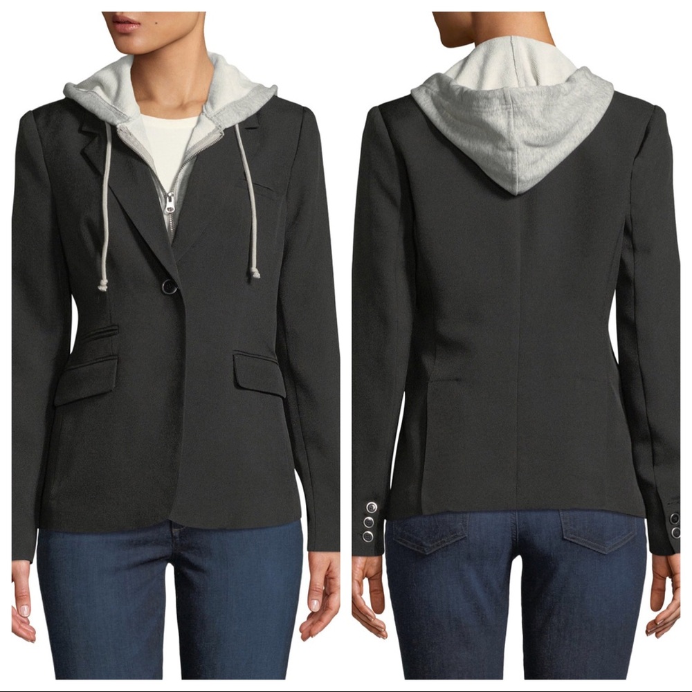 Romeo & Juliet Couture Twofer Hooded Blazer Jacket